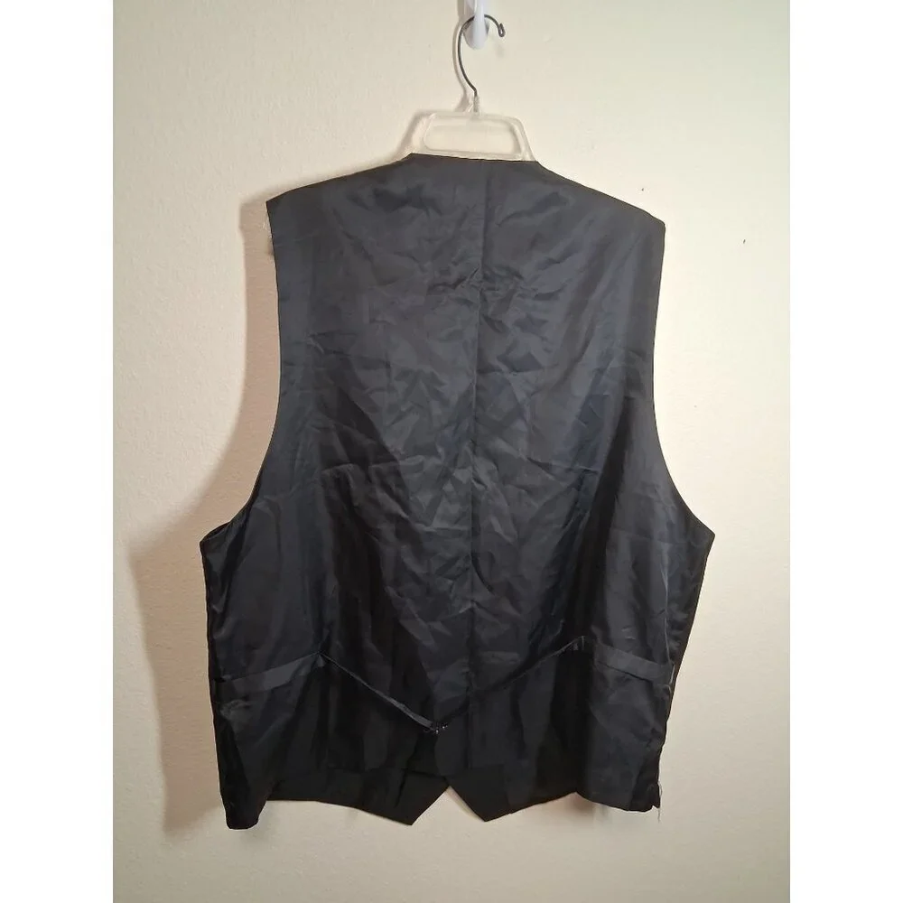 NWT Gioberti Vest Business Formal Black Men's Size XXL